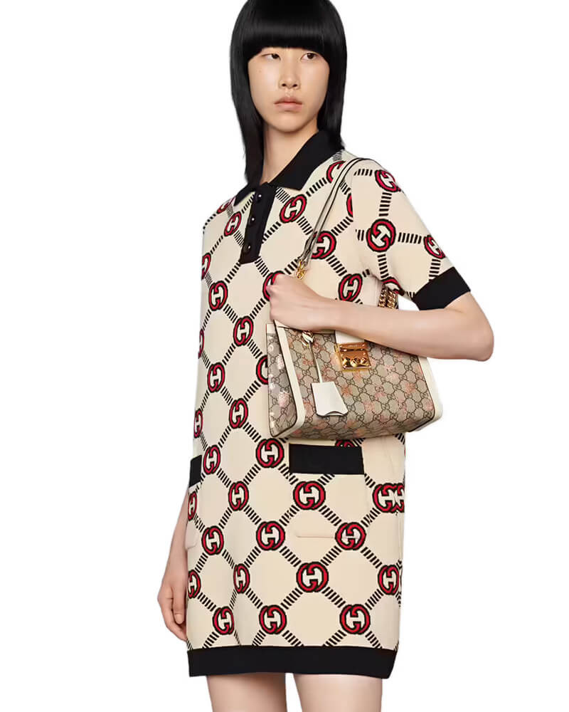 Gucci Padlock Small Berry Tote Bag 498156