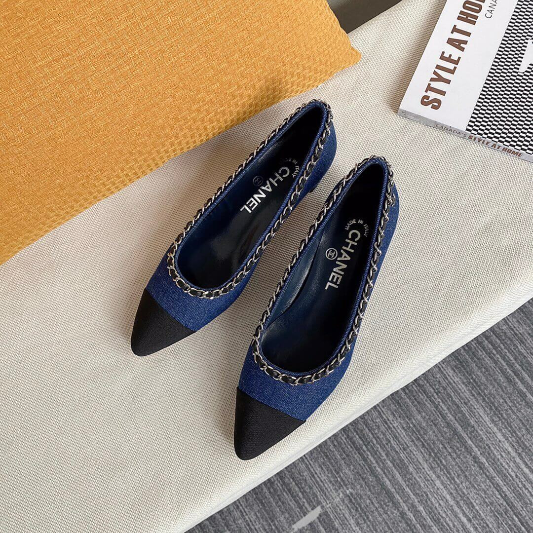 Chanel Denim Pumps G35384