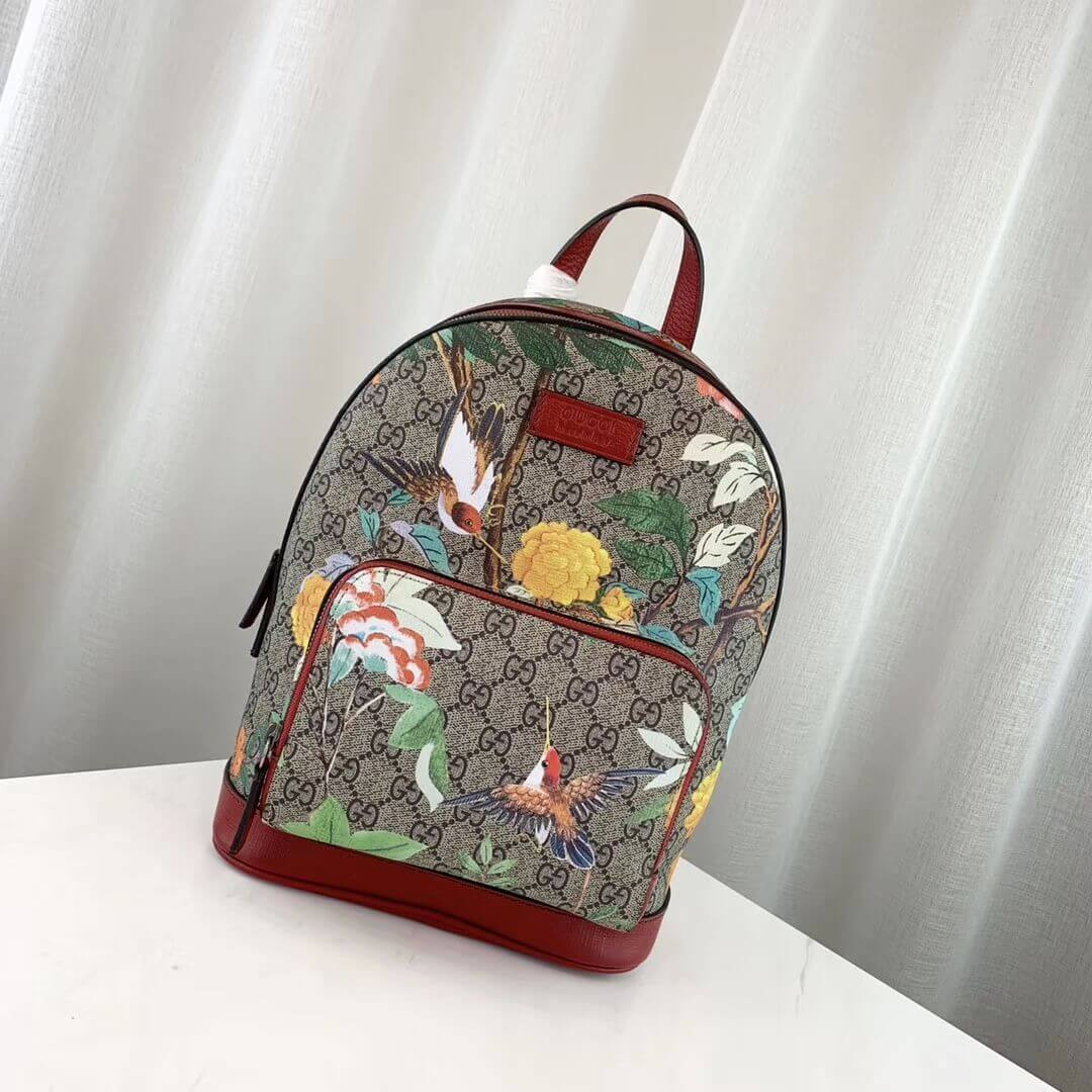 Gucci GG Supreme Monogram Tian Animal Print Backpack 427042