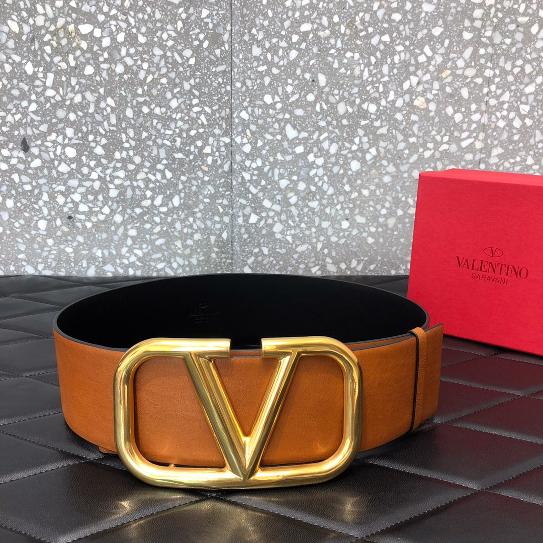 Valentino Garavani VLOGO Belt In Vachetta Leather 0010