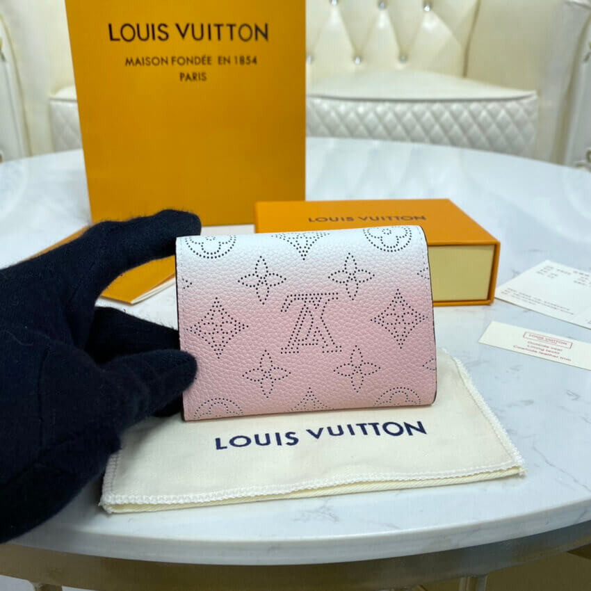 Louis Vuitton Coin Purse in Pink Gradient Mahina Perforated Leather M64050