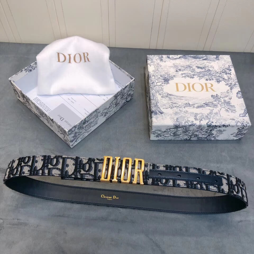 Christian Dior Saddle D-Fence 30mm Belt 441463