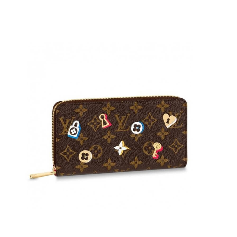 Louis Vuitton Monogram Canvas Love Lock Zippy Wallet M64116