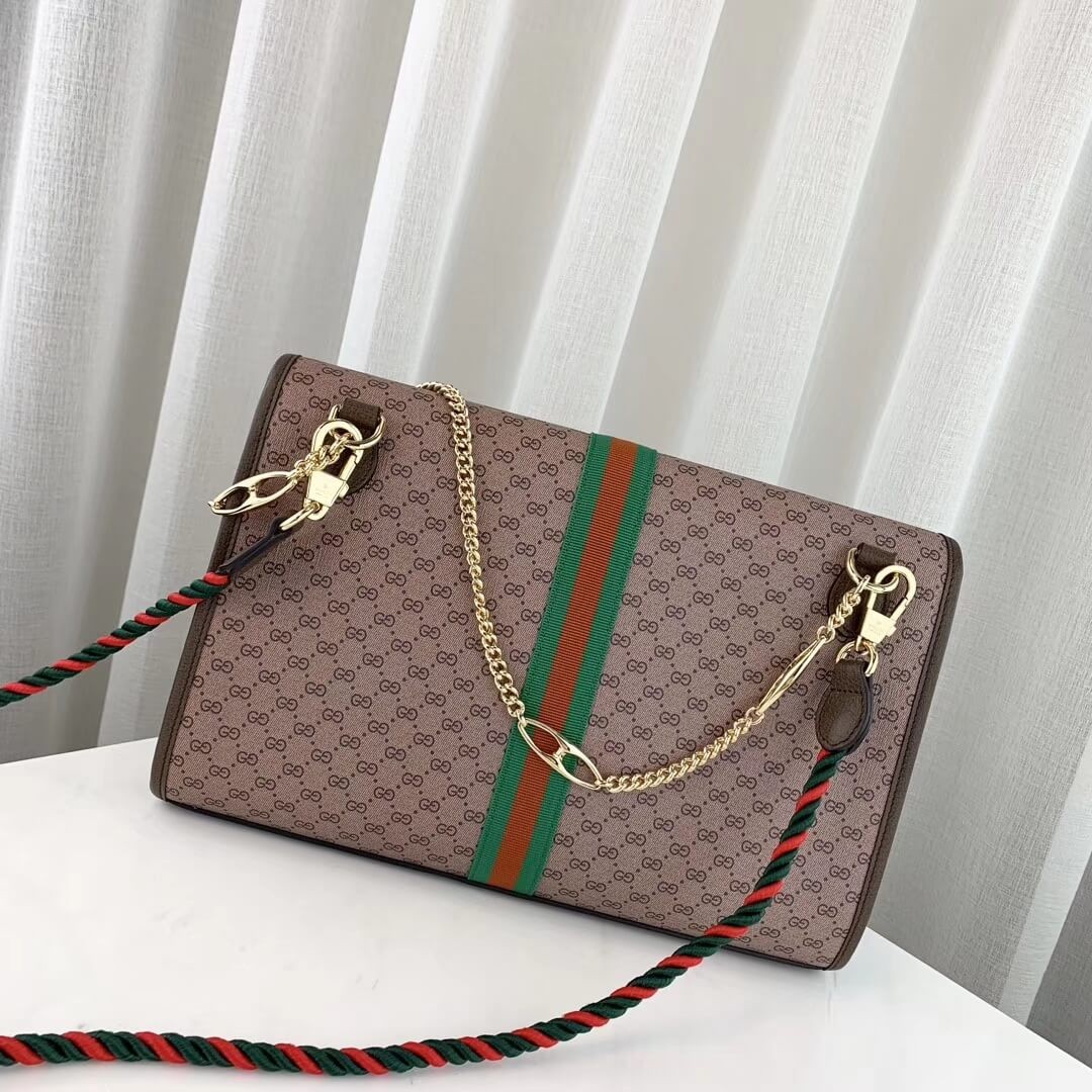 Gucci Rajah Medium Shoulder Bag 564697 Coffee