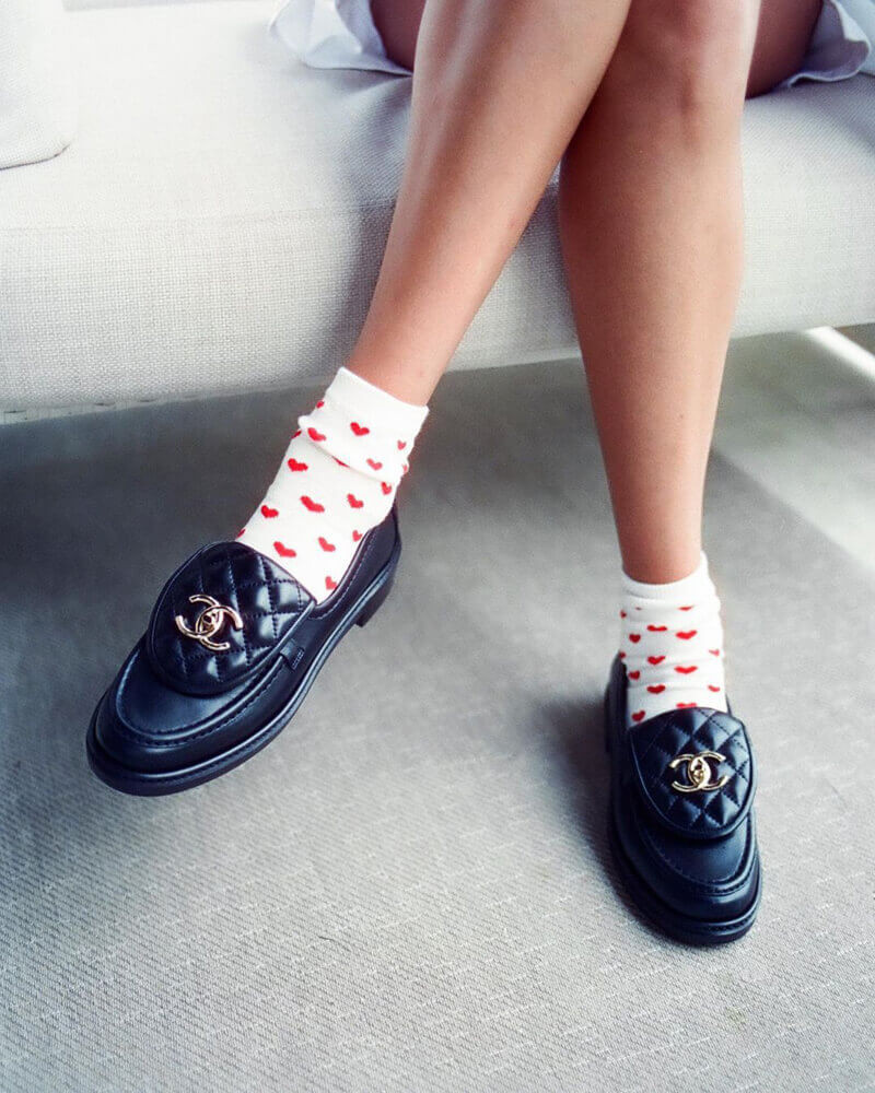 Chanel Black Lambskin Loafer G36646