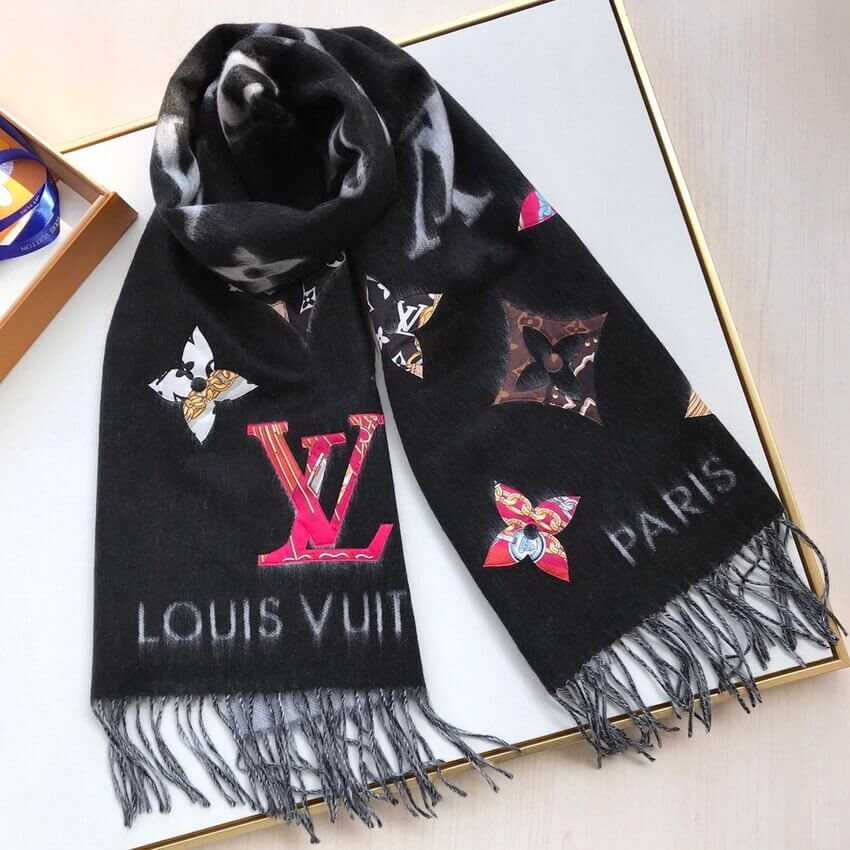 Louis Vuitton Be Mindful Reykjavik Scarf M76160 Black