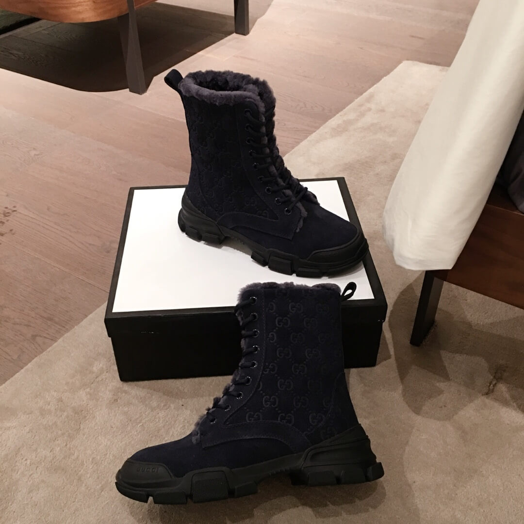 Gucci GG Wool Ankle Boot G1120A