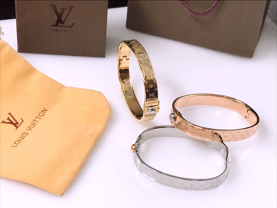 Louis Vuitton Nanogram Cuff Bracelet and Bangle M00251