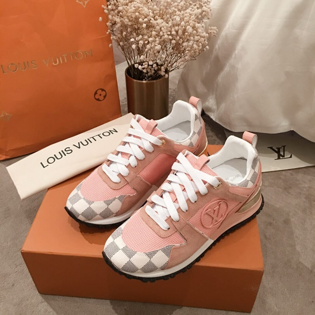Louis Vuitton Damier Azur Run Away Sneaker 1A4WP7 Pink