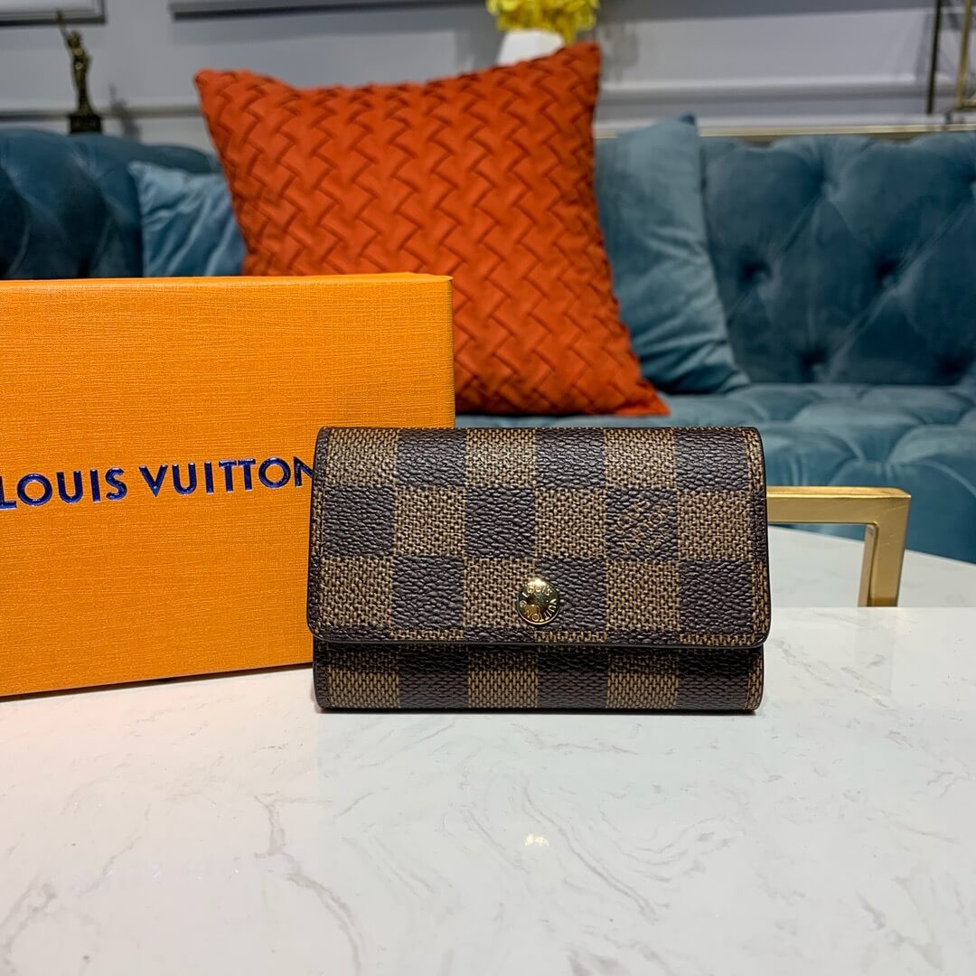Louis Vuitton Damier Ebene 6 Key Holder N62630 N41624