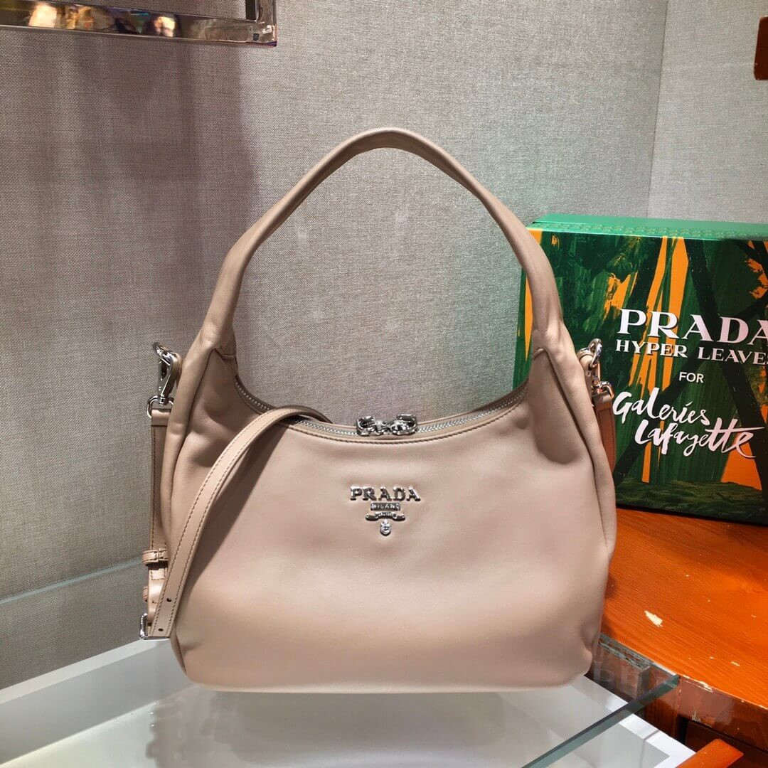 Prada Calf Leather Hobo Bag 26cm 1BC132