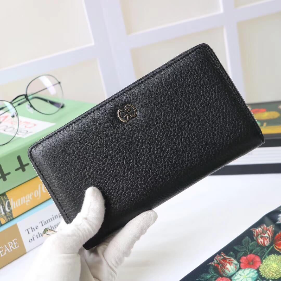 Gucci Leather Zip Around Wallet 473928