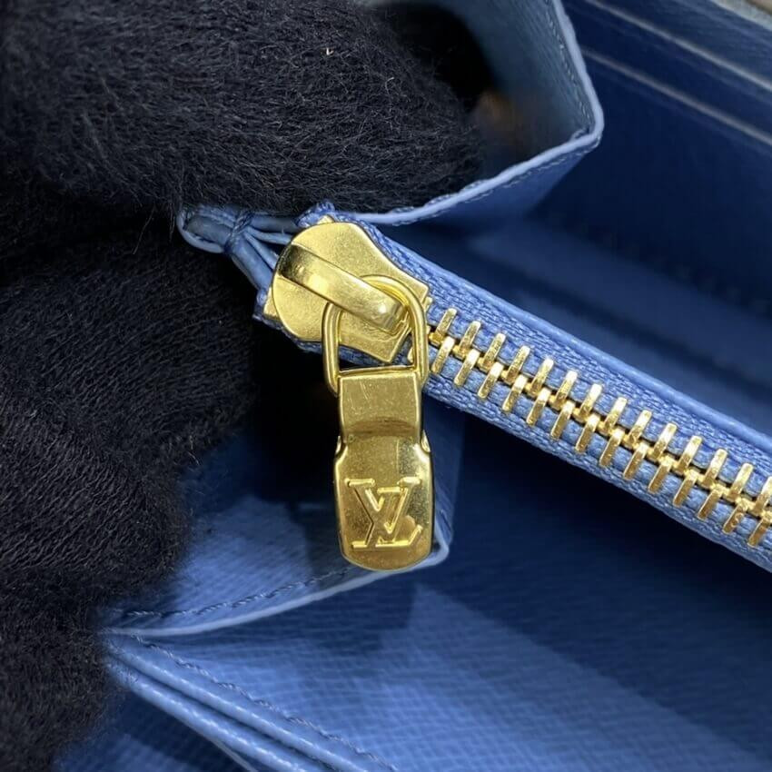 Louis Vuitton Monogram Zippy Wallet M63894 Blue
