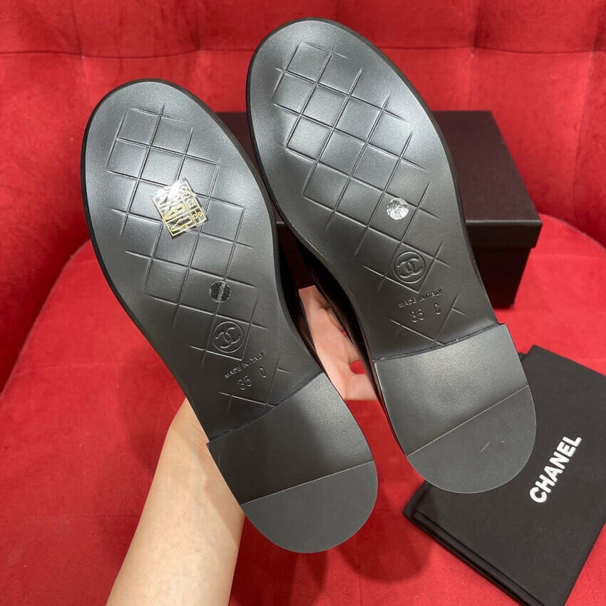 Chanel Black Lambskin Loafer G36646