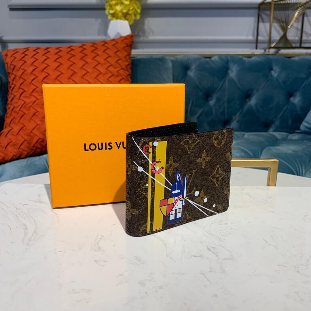 Louis Vuitton Troy Print Multiple Wallet M60895