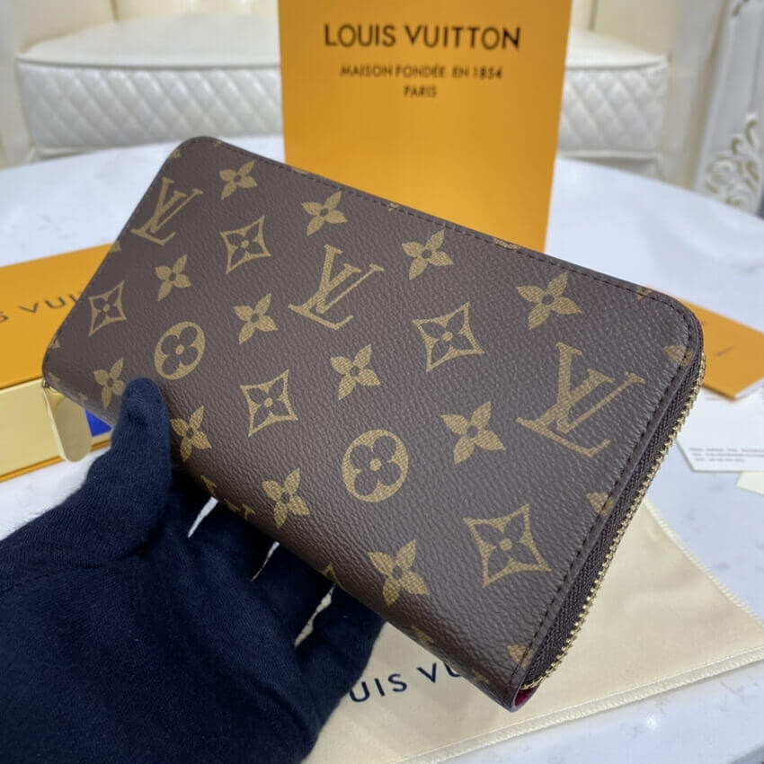 Louis Vuitton Monogram Zippy Wallet M41895 Fuchsia