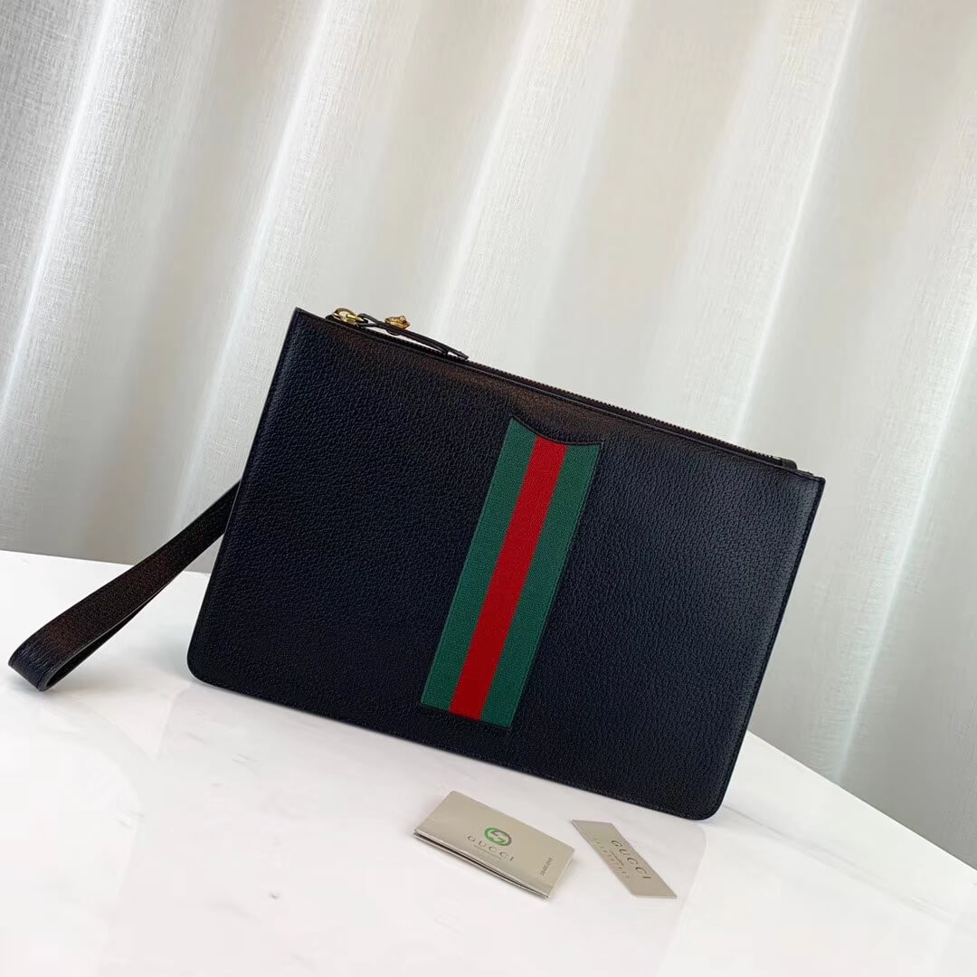 Gucci Portfolio Leather Pouch 433665