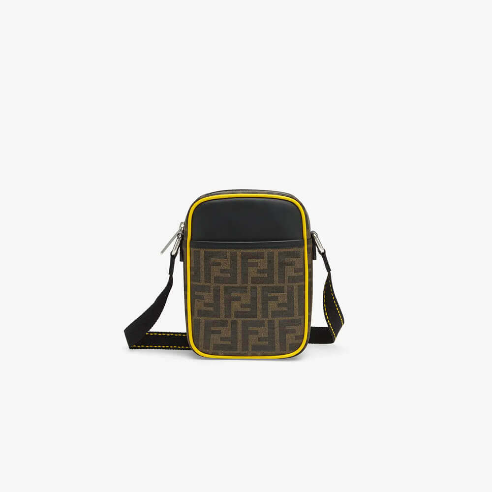Fendi Small Messenger Bag In PU and Leather 7VA456