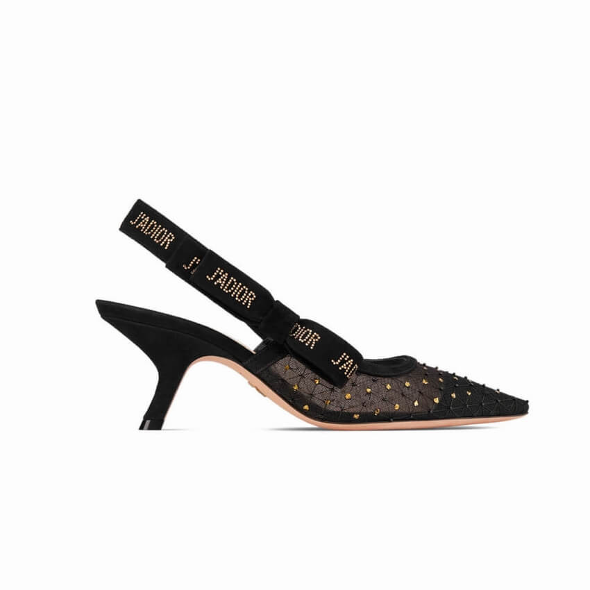 Dior Jadior Slingback Pump with Thread and Bead Embroidery P767