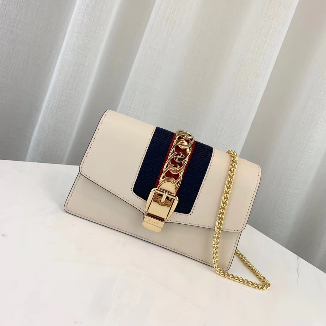 Gucci Sylvie Leather Super Mini Bag 494646