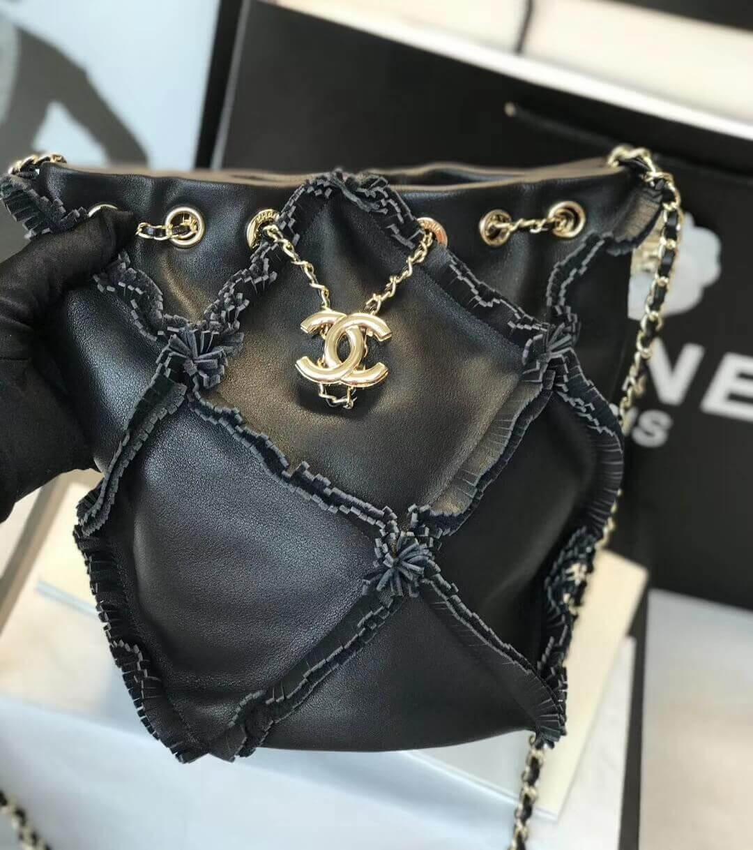 Chanel Drawstring Bag AS1503