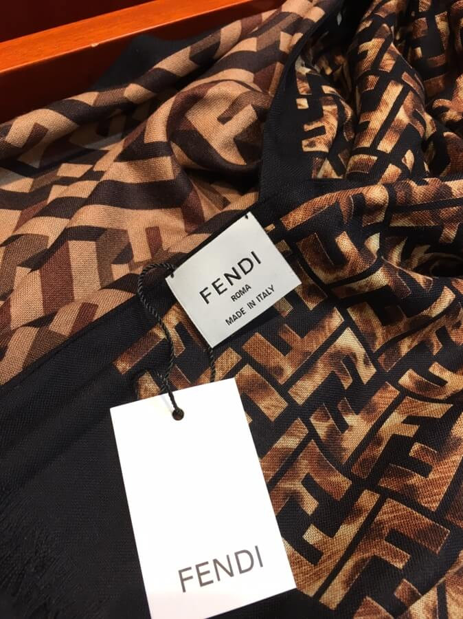 Fendi Cashmere FF Maxi Stole 890A