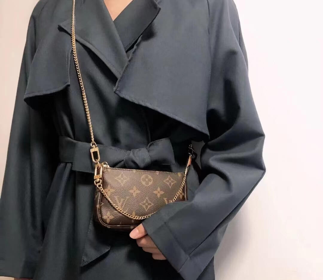 Louis Vuitton Monogram Canvas Mini Pochette Accessoires On Chain M82510