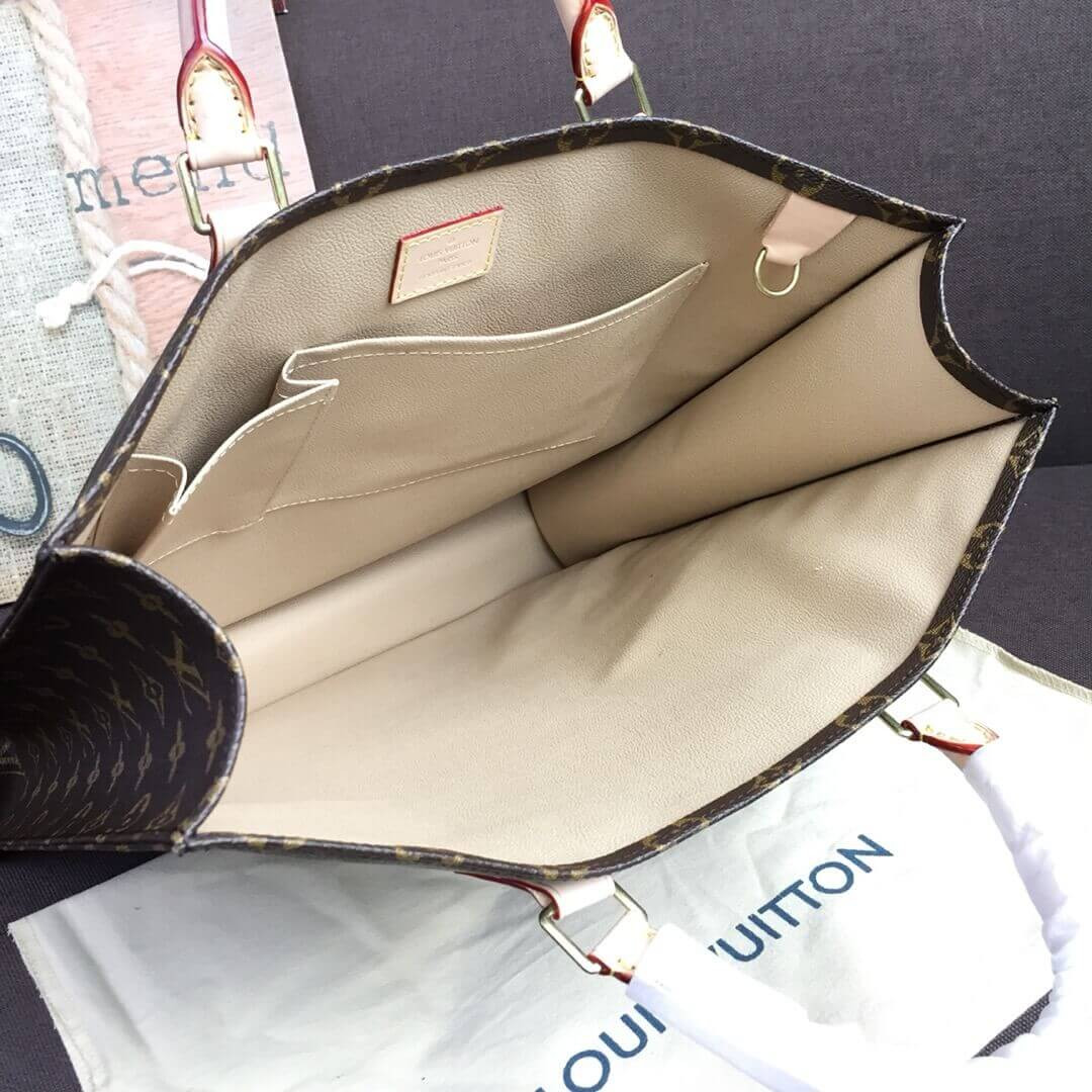Louis Vuitton Monogram Canvas Sac Plat Tote Bag M51140