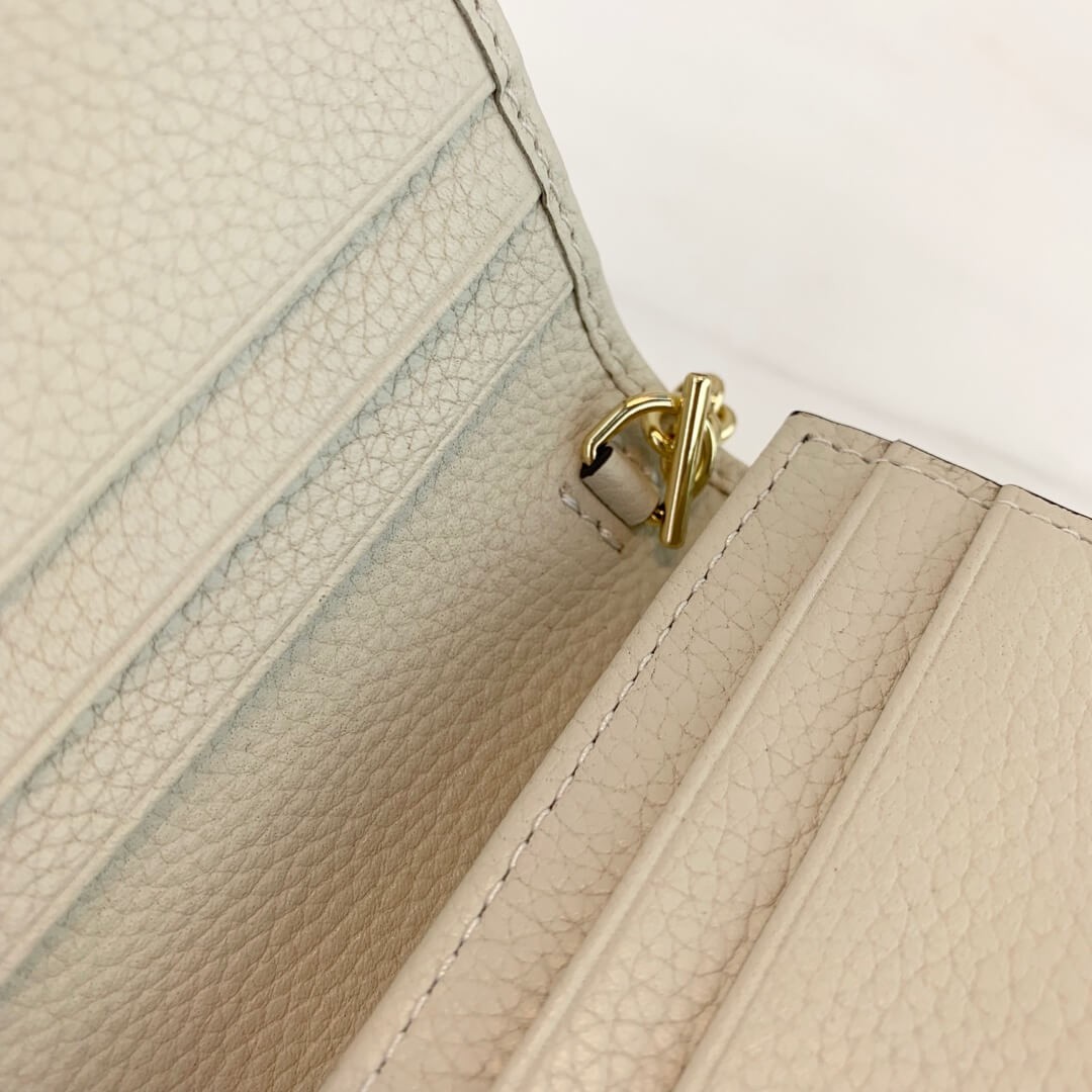 Gucci Zumi Grainy Leather Card Case Wallet 570660