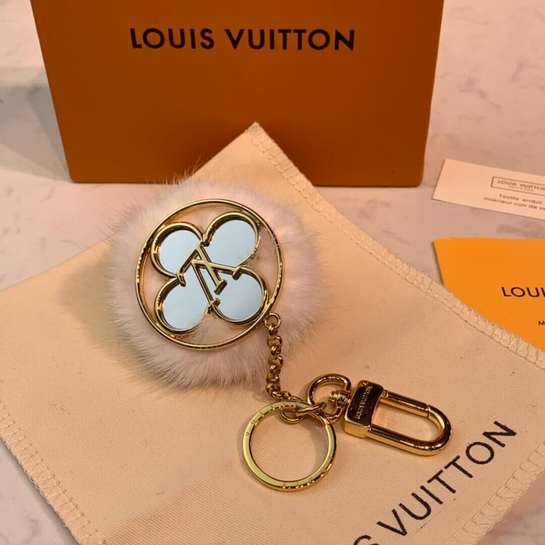 Louis Vuitton Flower Finesse Fur Bag Charm And Key Holder M69001