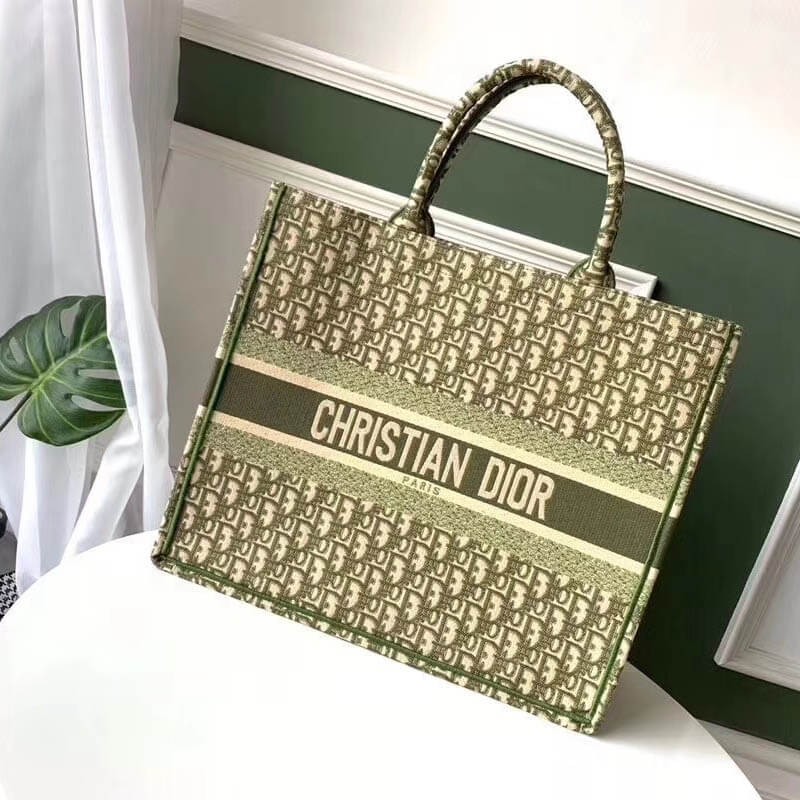 Christian Dior Book Tote Bag Oblique Print M1286