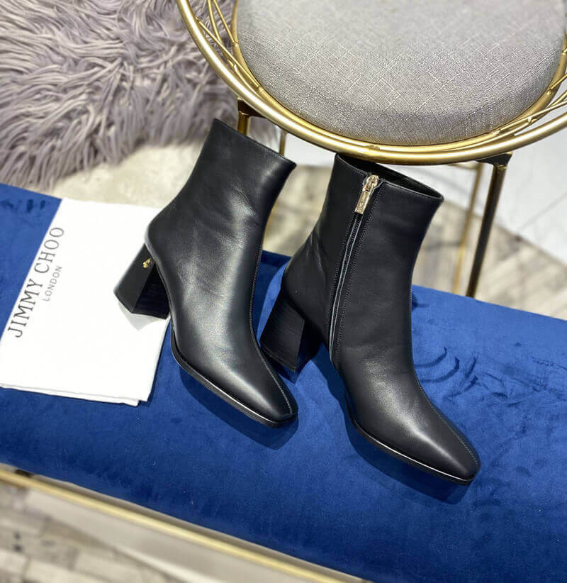 Jimmy Choo Bryelle 65 Leather Ankle Boots J172