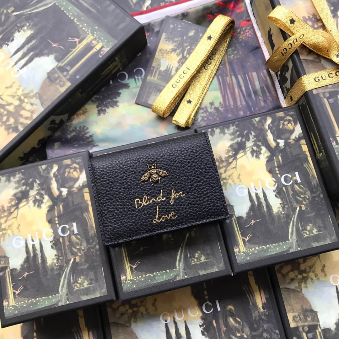 Gucci Animalier Card Case Wallet 460185