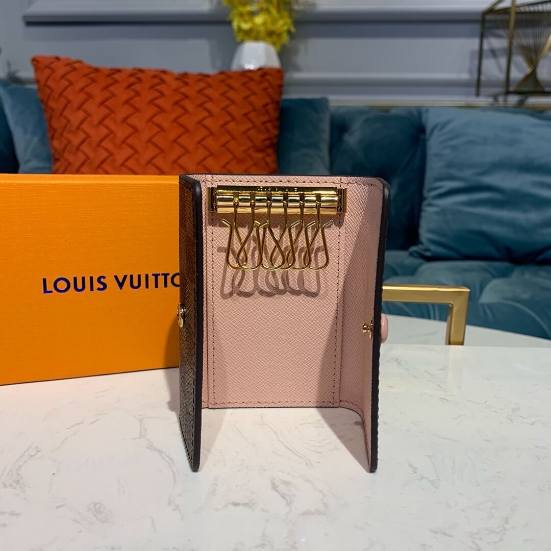 Louis Vuitton Damier Ebene 6 Key Holder N41624