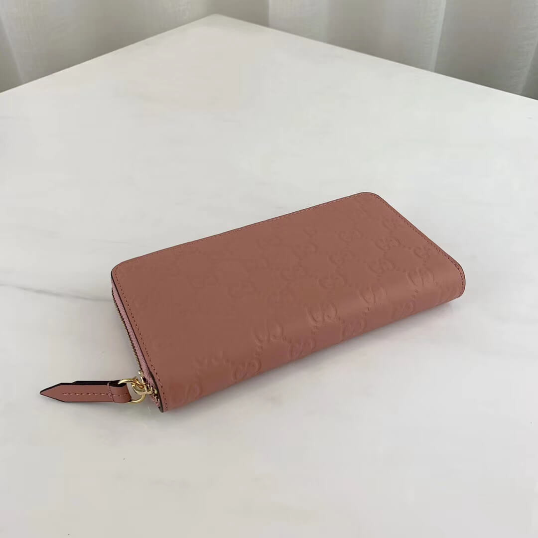 Gucci Signature Zip Around Wallet 410102