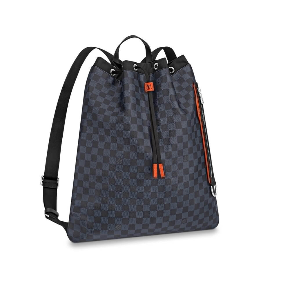 Louis Vuitton Damier Cobalt Drawstring Backpack N40170