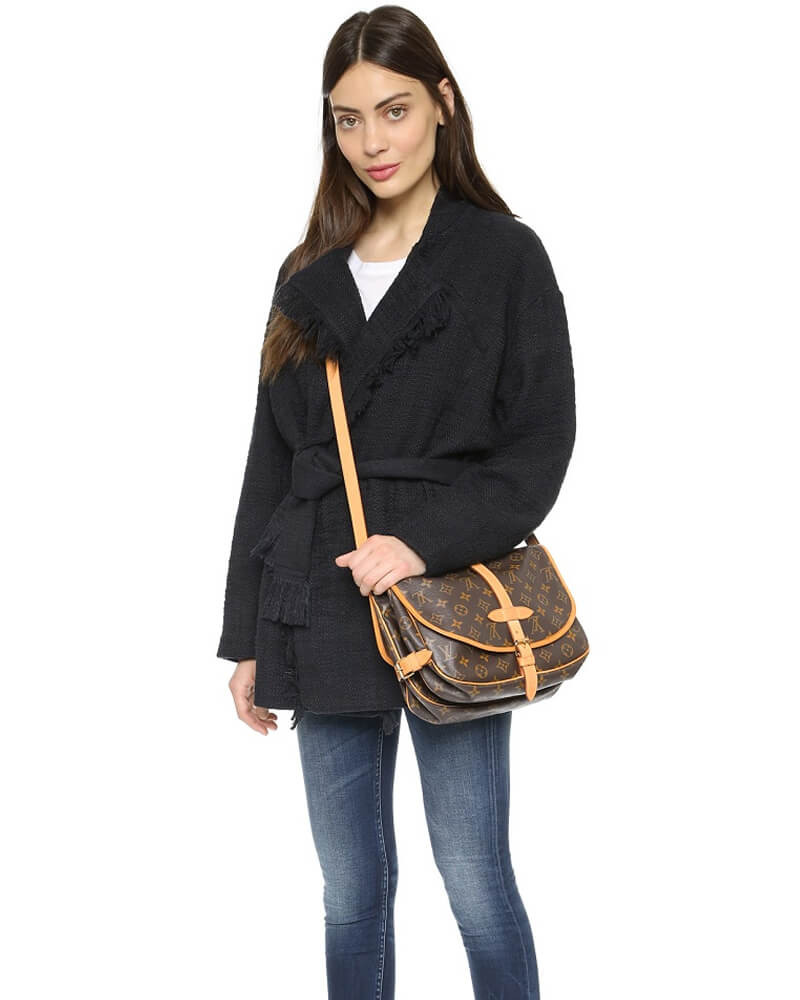 Louis Vuitton Monogram Canvas Saumur MM M42256