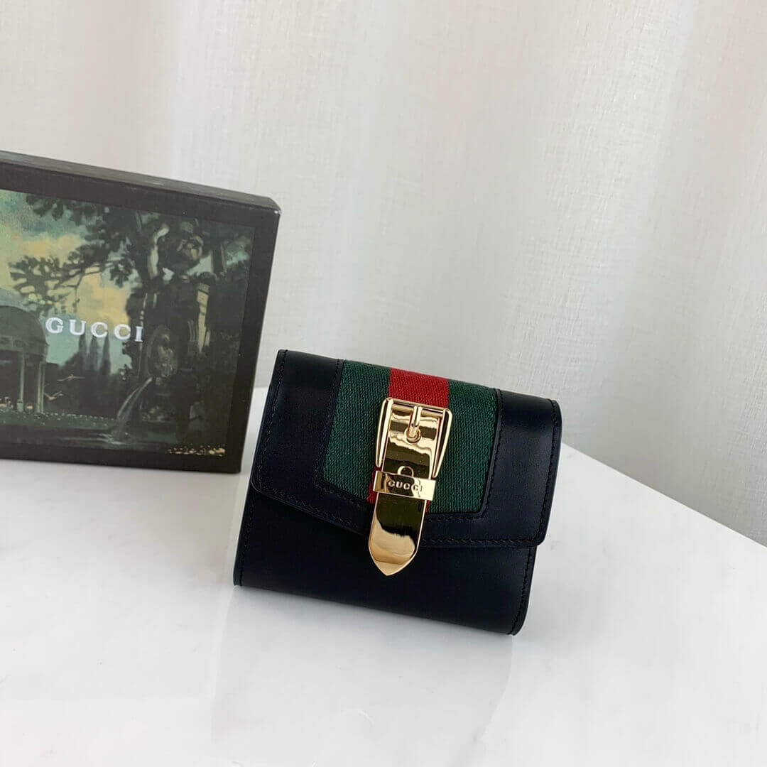 Gucci Sylvie Leather Wallet 476081