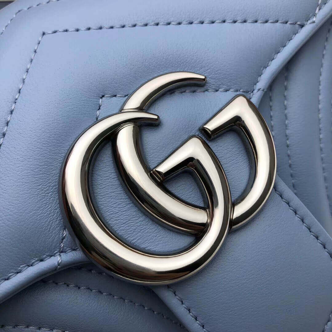 Gucci GG Marmont Matelasse Chevron Leather Mini Bag 446744