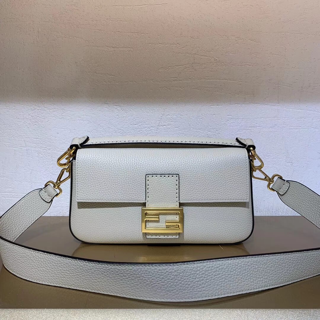 Fendi Grained Calfskin Baguette Bag 8BR600