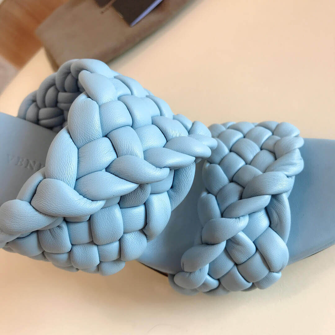 Bottega Veneta BV Curve Sandals 621213 Light Blue