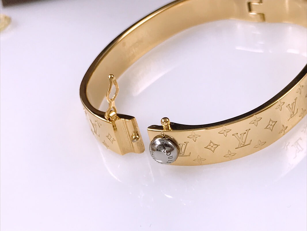 Louis Vuitton Nanogram Cuff Bracelet and Bangle M00251