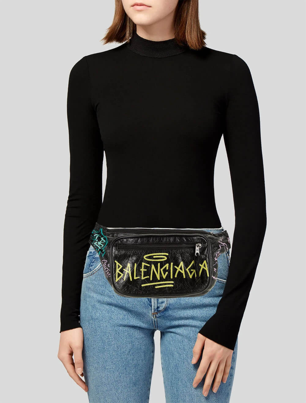 Balenciaga Graffiti Explorer Waist Bag 180402
