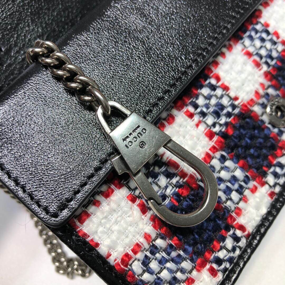 Gucci Dionysus Check Tweed Mini Bag 476432