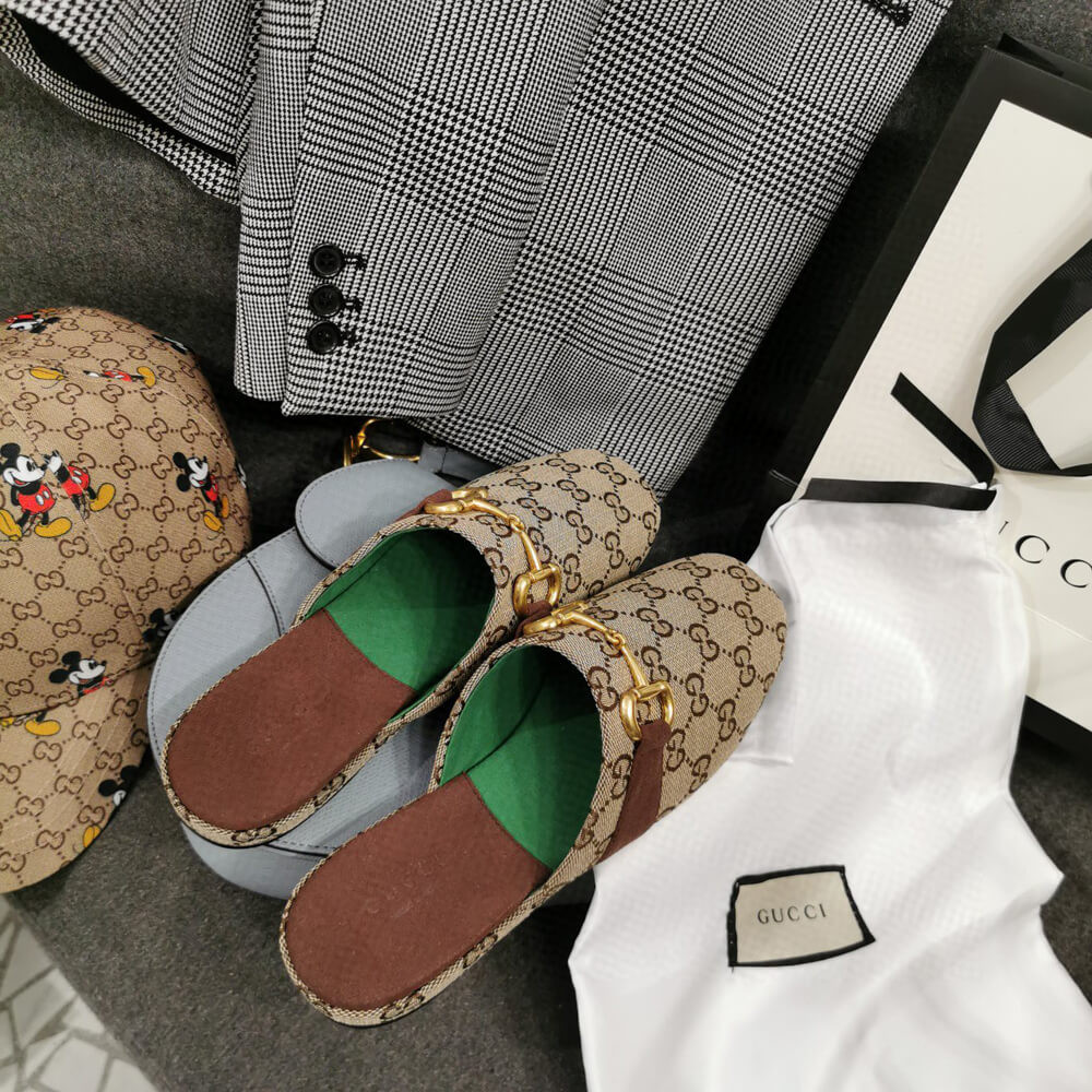 Gucci GG canvas Slipper 604075