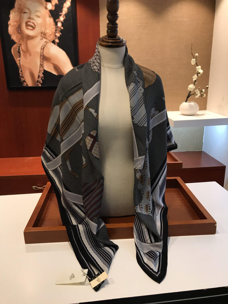 Hermes Horse Print Scarf H2204