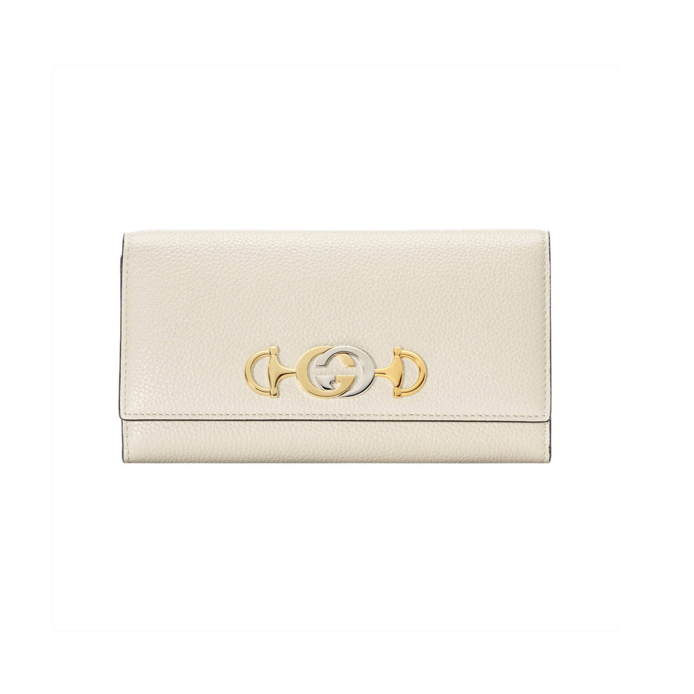 Gucci Zumi Grainy Leather Continental Wallet 573612