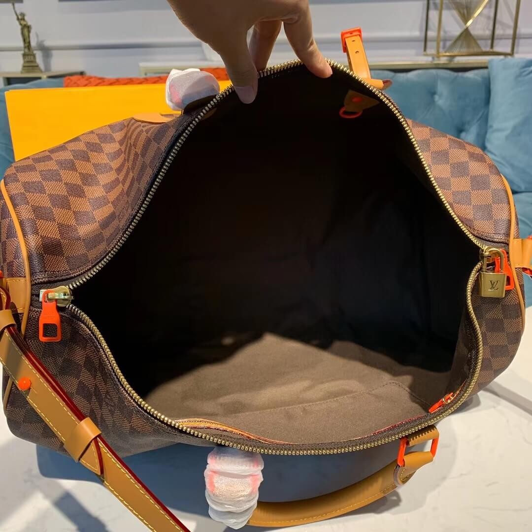 Louis Vuitton Damier Ebene Canvas Keepall Bandouliere 50 N44478