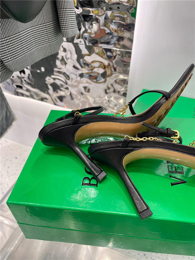 Bottega Veneta Stretch Snadals Shoes 651385 Black