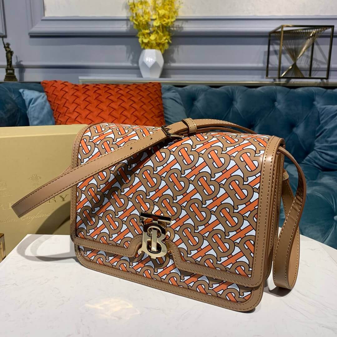 Burberry Medium Monogram Lambskin TB Bag 80147891